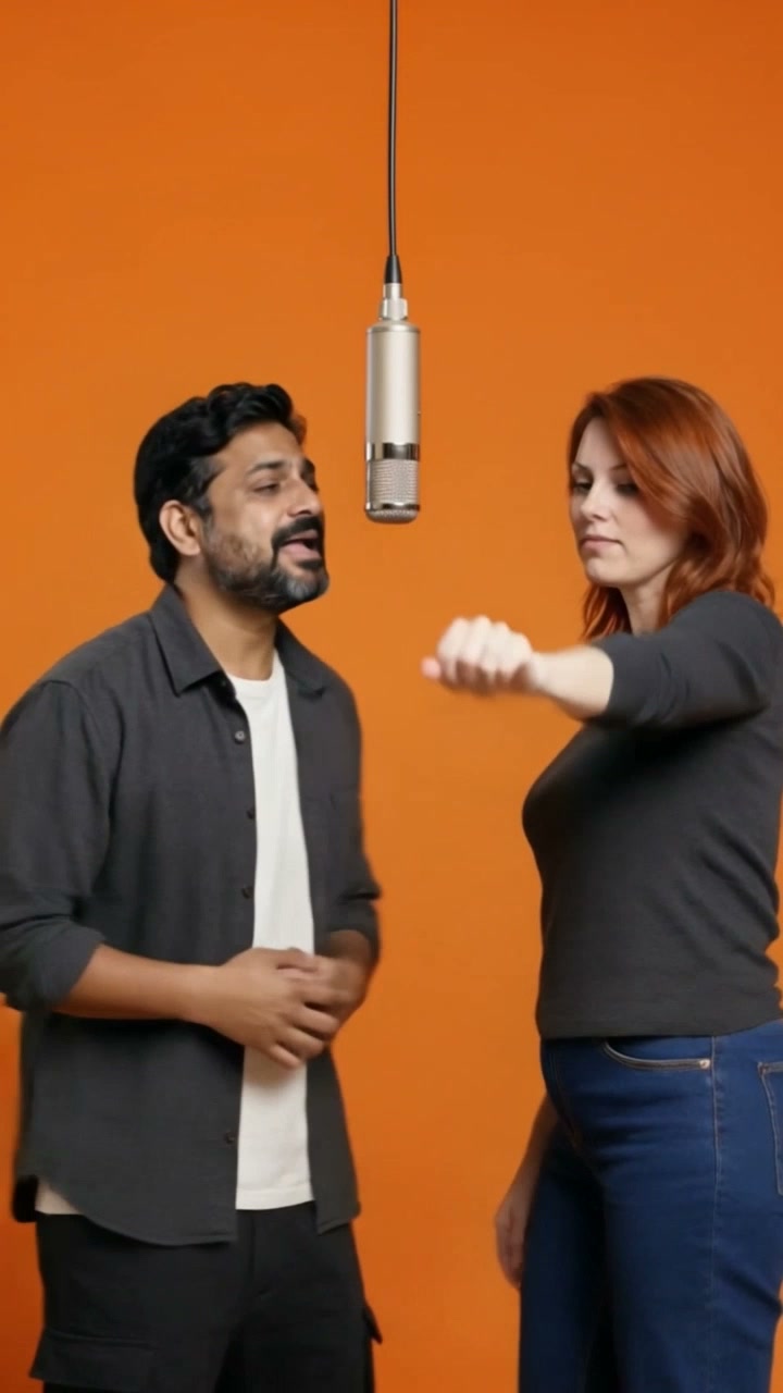 720P example · Dark shirts and red hair